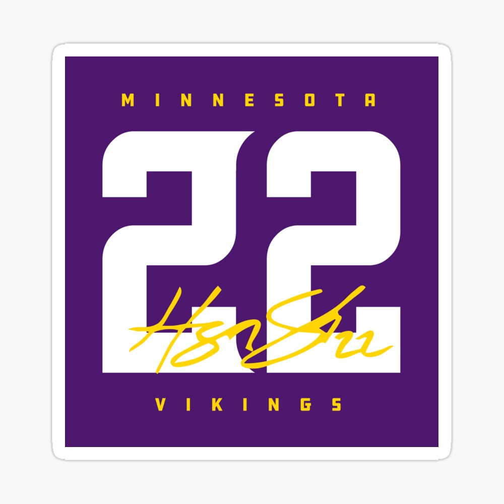 Minnesota Vikings Graphic #22 Harrison Smith Purple Jersey T-Shirt Womens  Size M