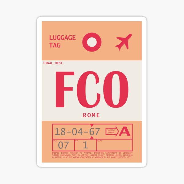 LOUISVILLE SDF classic luggage tag flight stickers Metal Print