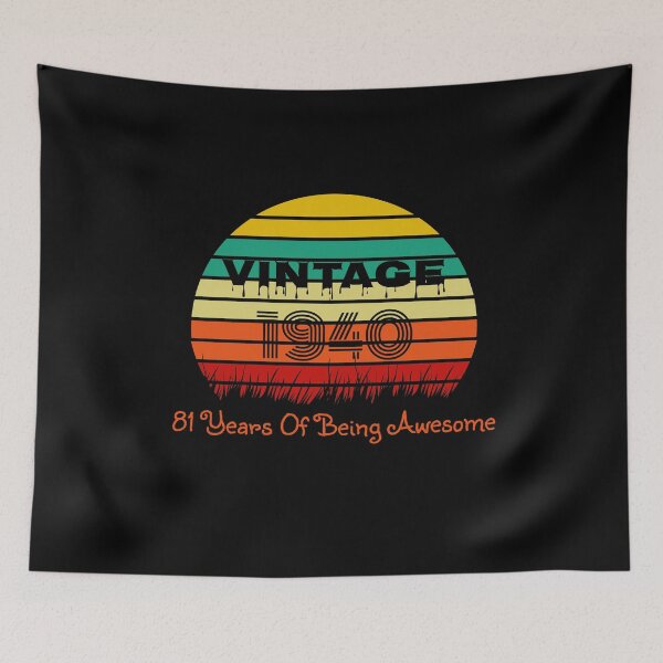 Item preview, Vintage 1940 - 81 Years of Being Awesome designed and sold by JaneApril.