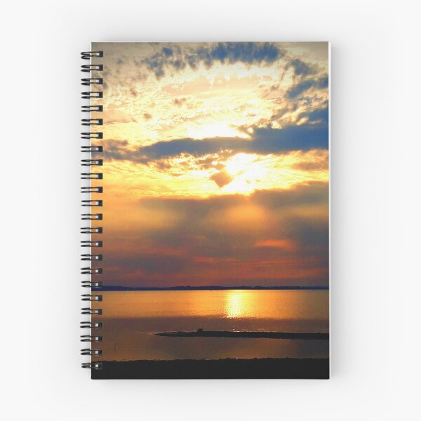Item preview, Suset over a calm lake designed and sold by MimiSandell.