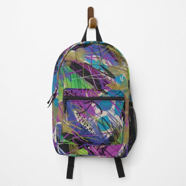 Item preview, Scribble Abstract in Purple and Blue designed and sold by Leslie Rogers Todder.