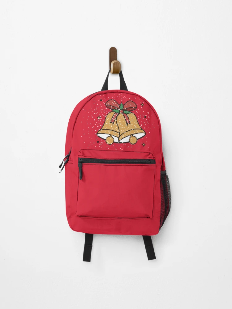Thumbnail 1 of 3, Backpack, Christmas Bell designed and sold by VibeCraft Design.