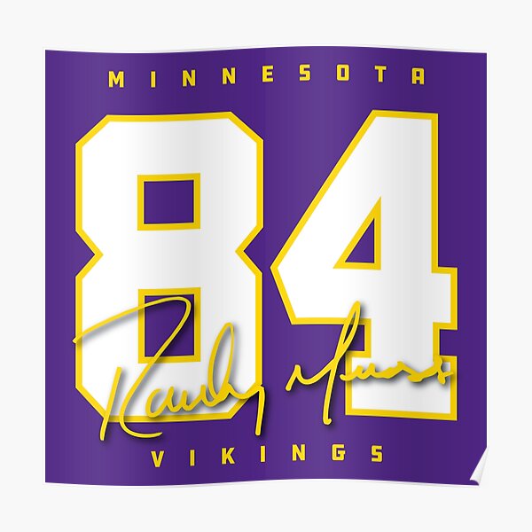 Harrison Smith Football Paper Poster Vikings Long Sleeve T-Shirt