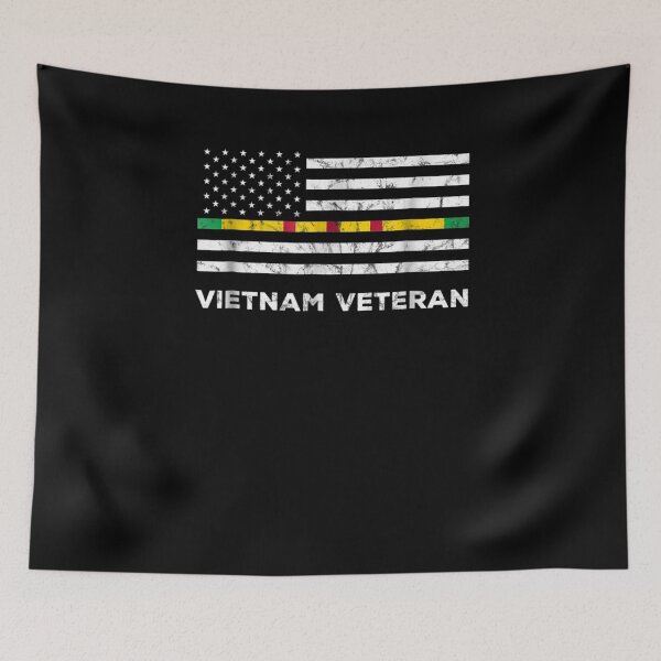 Item preview, Vietnam Veteran Thin Line American Flag Pride designed and sold by Laureschepdael.
