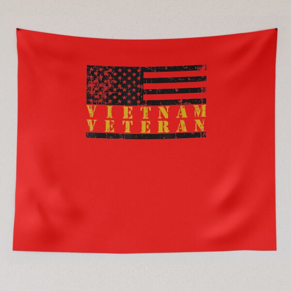 Item preview, Vietnam Veteran Yellow Text Distressed American designed and sold by Laureschepdael.