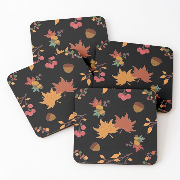 Item preview, Nighttime in the Fall all over Autumn pattern designed and sold by P9Designs.