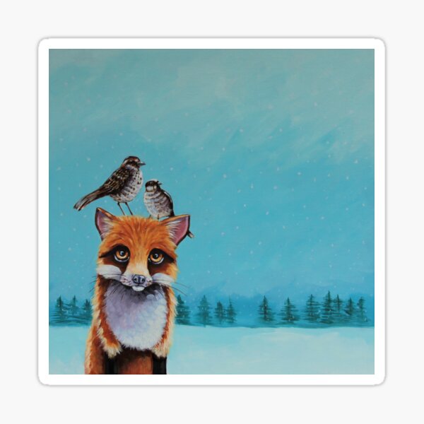 Item preview, Fox and Birds designed and sold by StressieCat.