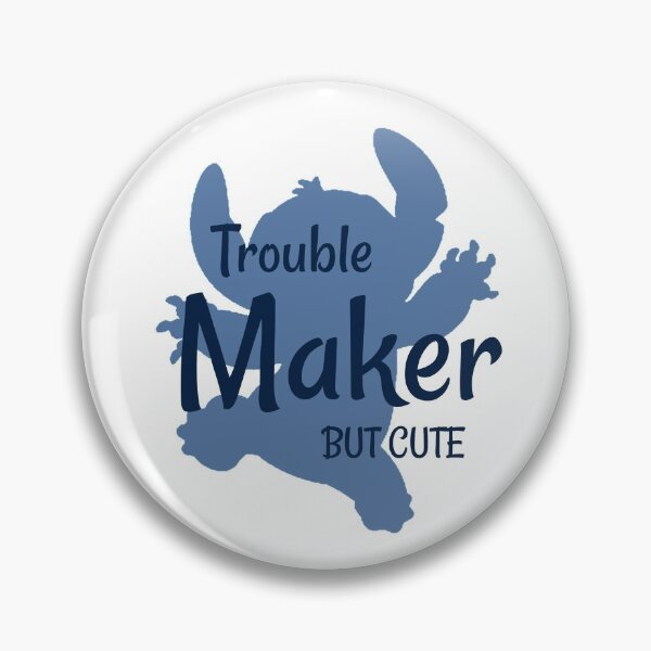 Item preview, trouble maker but cute cartoon silhouette for kids designed and sold by portrait4you.