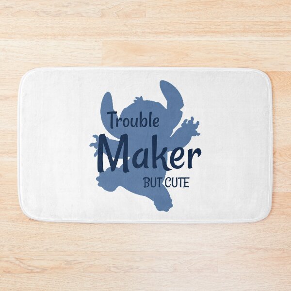 Item preview, trouble maker but cute cartoon silhouette for kids designed and sold by portrait4you.