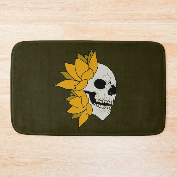 Item preview, Skull and golden water lilies designed and sold by BV-creas.