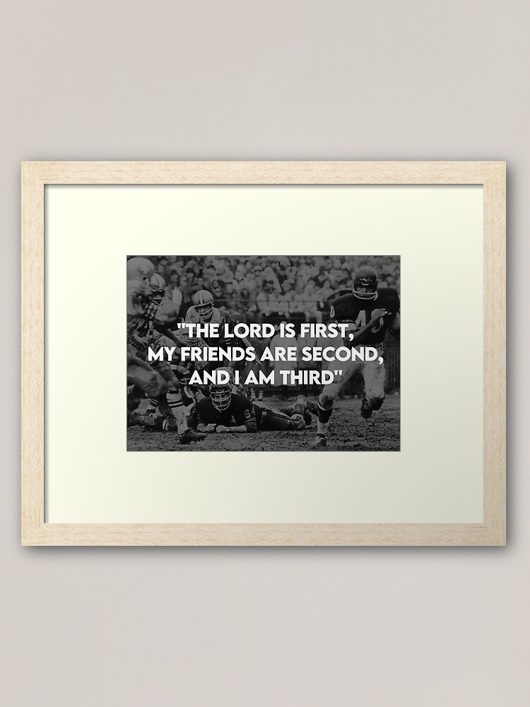 Gale Sayers I am third | Art Board Print