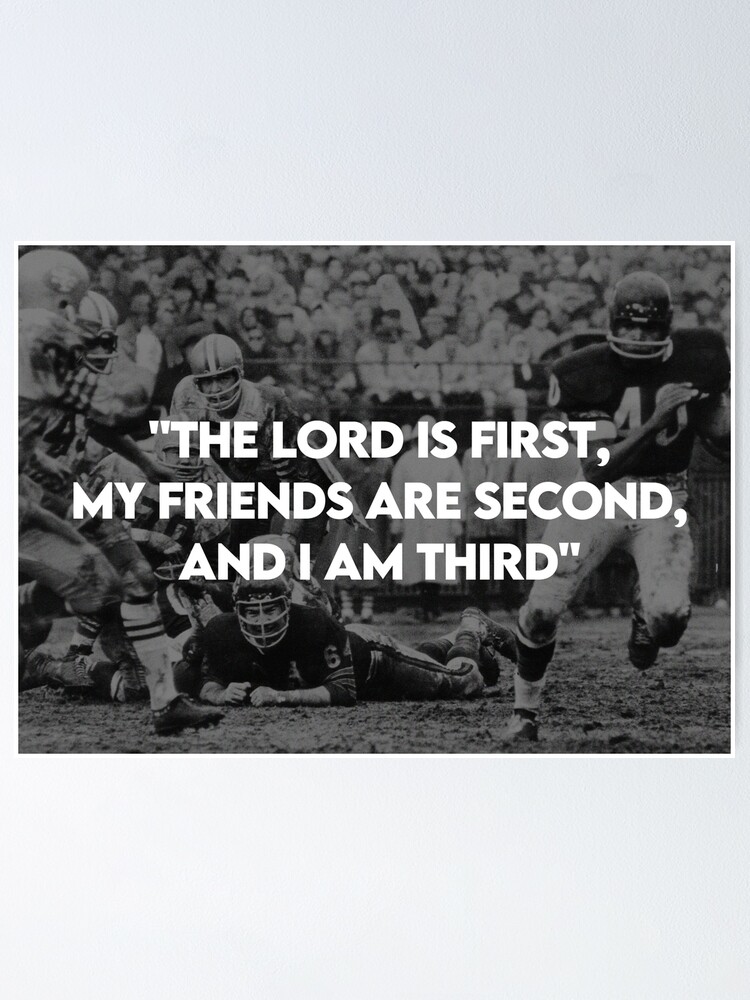 Gale Sayers I am third | Poster