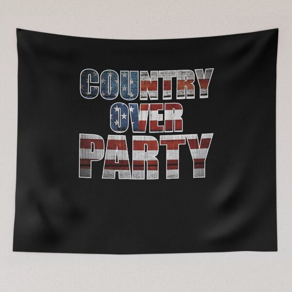 Item preview, Country Over Party - Republicans Against Trump designed and sold by Passion Isles.