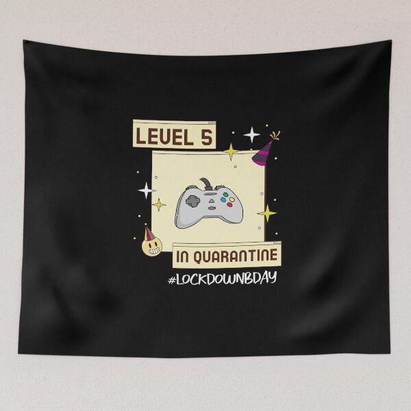 Item preview, 5 Year Old Boys Birthday Level 5 In Quarantine Birthday T-Shirt designed and sold by dogisbored.