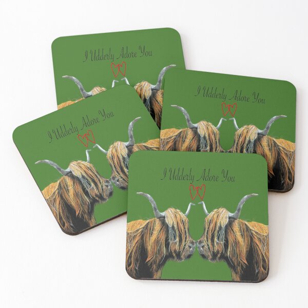 Item preview, I Udderly Adore you Highland Cow Gift Range designed and sold by IslesArt.