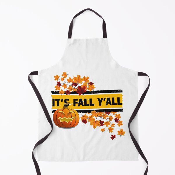 Item preview, It's Fall Y'all - Autumn Pumpkin & Leaves - Black Lettering designed and sold by Richard529.