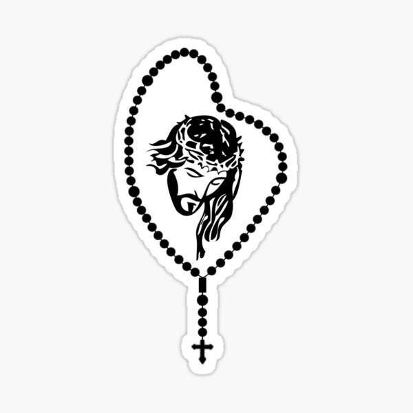 Holy Rosary Sticker By Solgel47 Redbubble