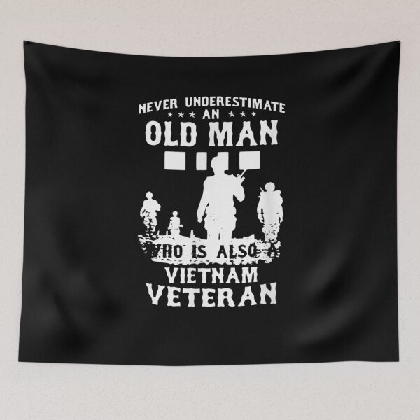 Item preview, Mens Never Underestimate an OLD MAN Vietnam designed and sold by Laureschepdael.