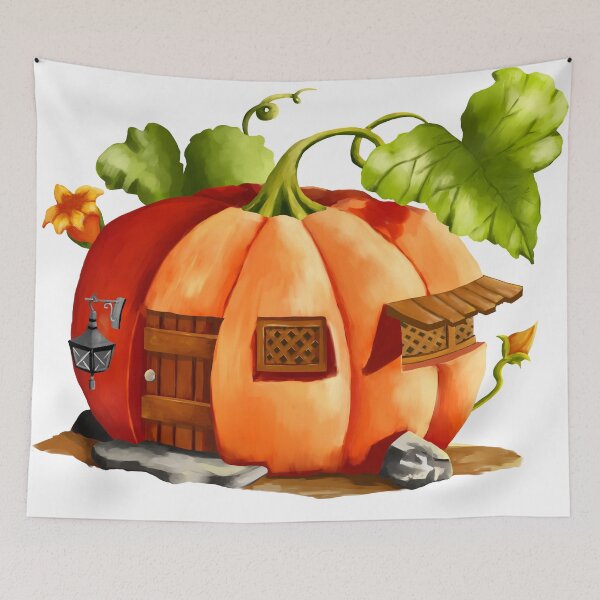 Item preview, pumpkin house designed and sold by Geraldine-N.