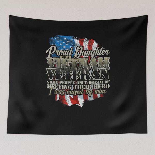 Item preview, Proud Daughter Vietnam Veteran Raised by my Hero designed and sold by Laureschepdael.