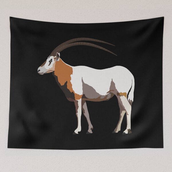 Item preview, Scimitar Horned Oryx (Oryx dammah) designed and sold by Alawstrations.