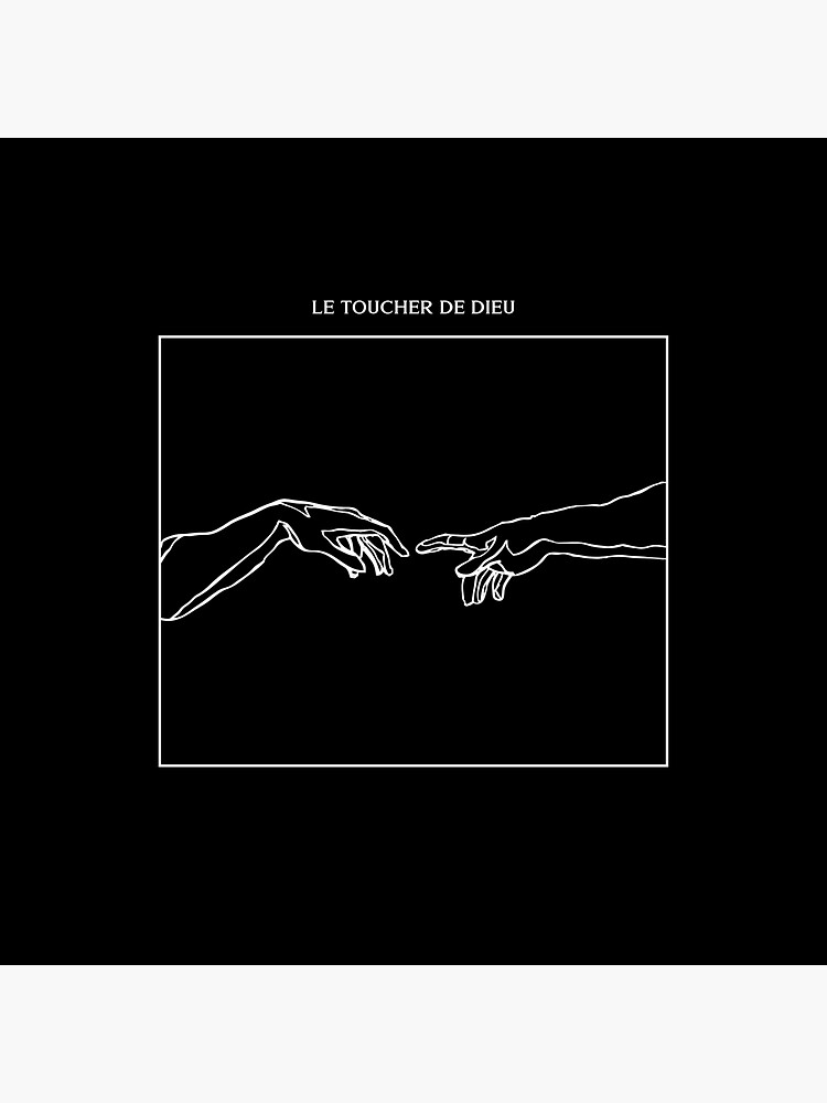 "LE TOUCHER DE DIEU" Sticker for Sale by DaneaDesigns Redbubble