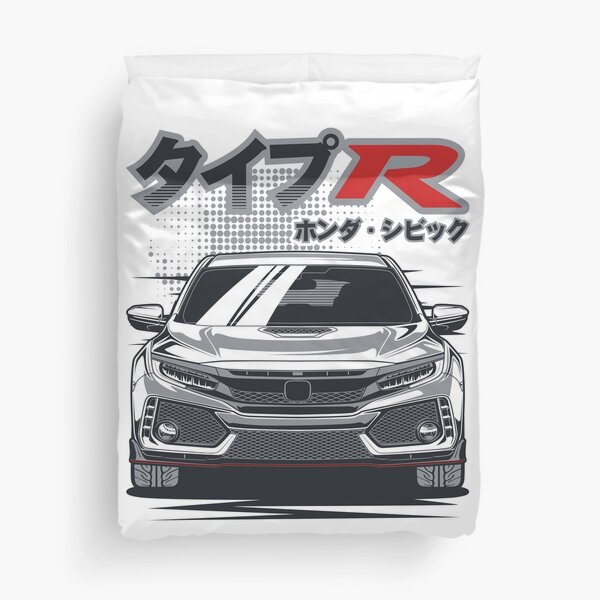 Civic Type R FK8 Front View Duvet Cover