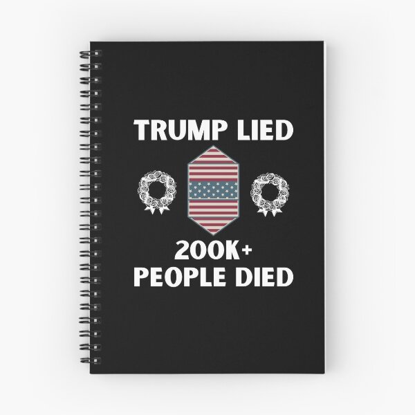 Item preview, Trump Lied, 200K+ People Died, Anti-Trump designed and sold by Passion Isles.