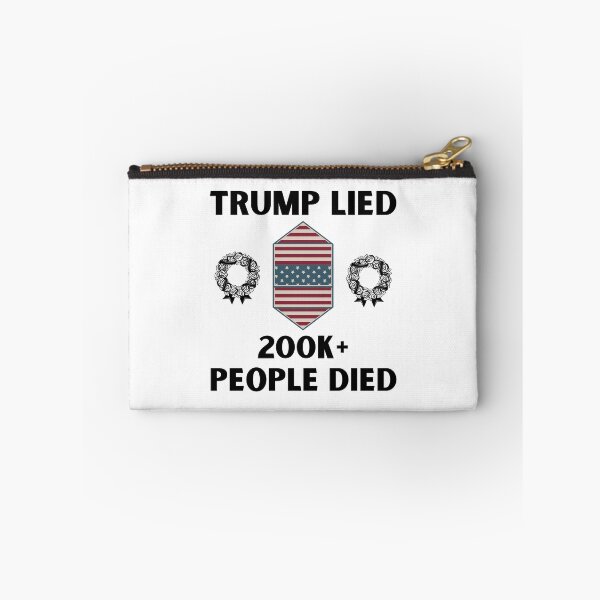 Item preview, Trump Lied, 200K+ People Died, Anti-Trump designed and sold by Passion Isles.