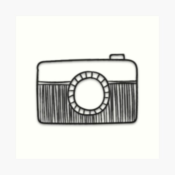 Camera Doodle Art Prints for Sale