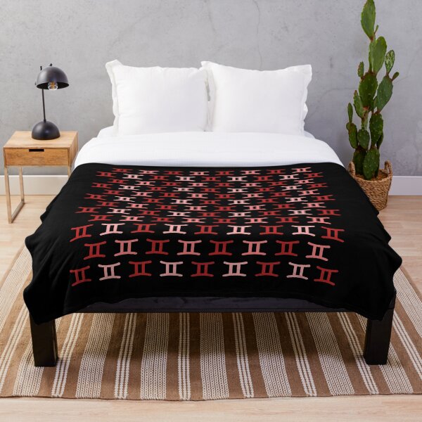 Item preview, Gemini red sign, astrology zodiac symbol black background designed and sold by Stéphane  Thirion.