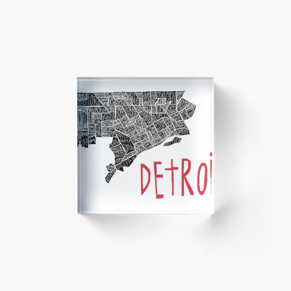 Artikelvorschau, Detroit City Nachbarschaftskarte entworfen und verkauft von margarethagan.