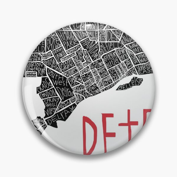 Artikelvorschau, Detroit City Nachbarschaftskarte entworfen und verkauft von margarethagan.