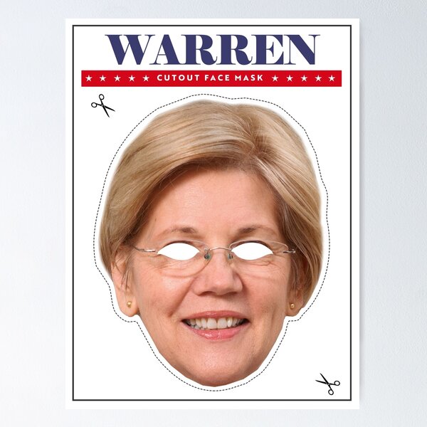 Item preview, ELIZABETH WARREN MASK designed and sold by partyfarty.