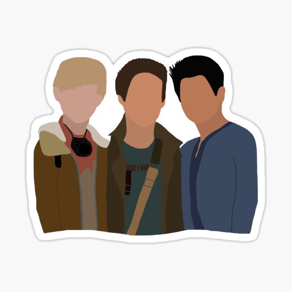 Le trio de coureurs de labyrinthe Sticker