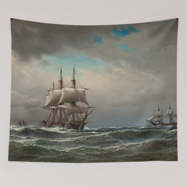 Item preview, Ships at Sea -  Anton Melbye - 1867 designed and sold by CJET.