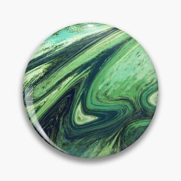 Item preview, Abstract Green Agat Watercolor Decorative Art designed and sold by Irina Sztukowski.
