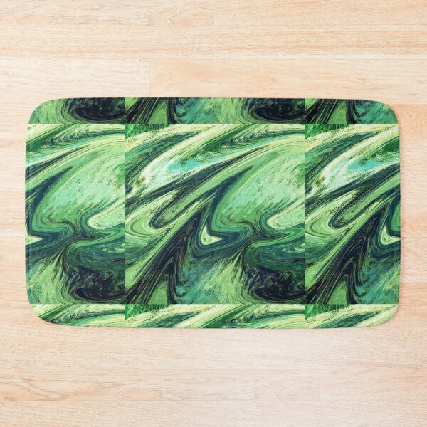 Item preview, Abstract Green Agat Watercolor Decorative Art designed and sold by Irina Sztukowski.