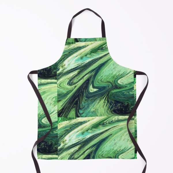 Item preview, Abstract Green Agat Watercolor Decorative Art designed and sold by Irina Sztukowski.