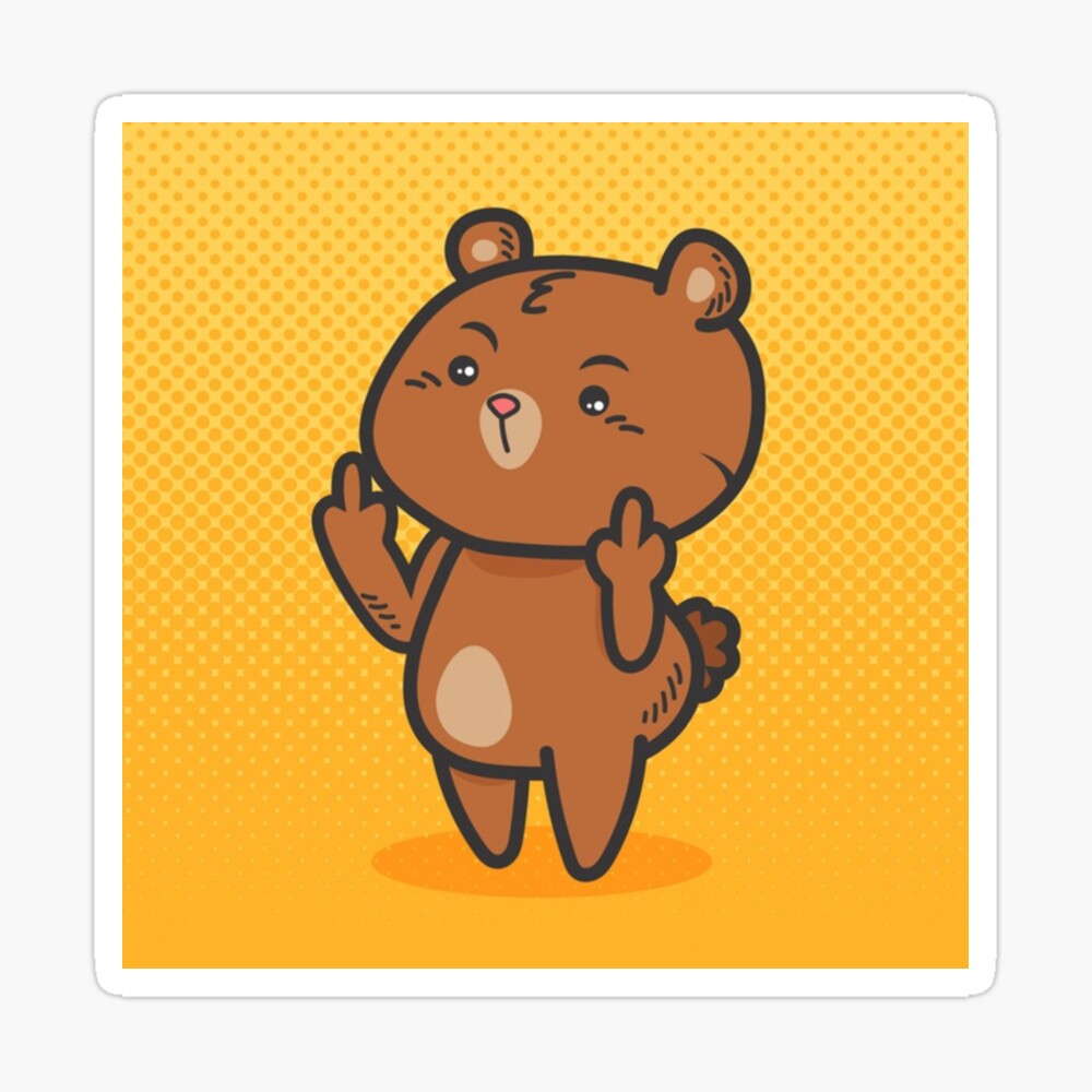 rude teddy bear