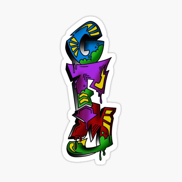 GFM Graffiti Logo Sticker