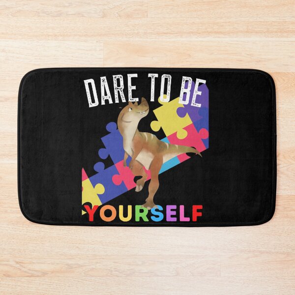 Item preview, Dare To Be Yourself - Ausome Autism Awareness Dinosaur designed and sold by WriteThatDown.