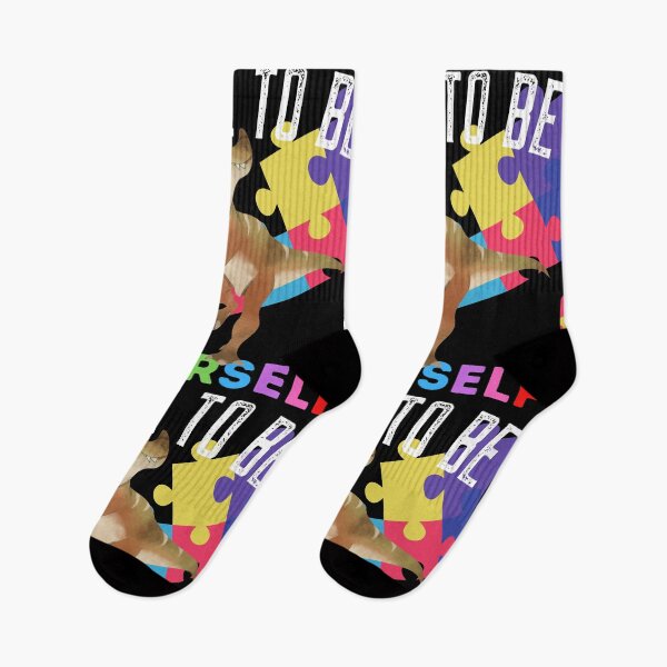 Item preview, Dare To Be Yourself - Ausome Autism Awareness Dinosaur designed and sold by WriteThatDown.