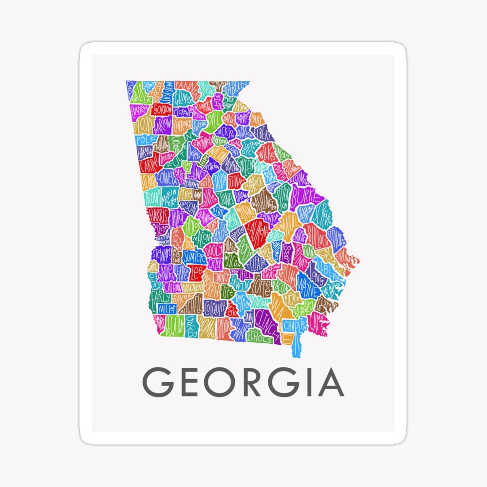 Georgia County Map