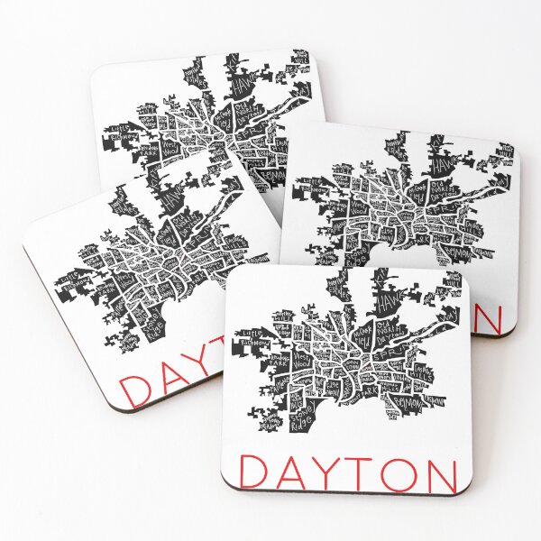Item preview, Mapa del vecindario de la ciudad de Dayton designed and sold by margarethagan.
