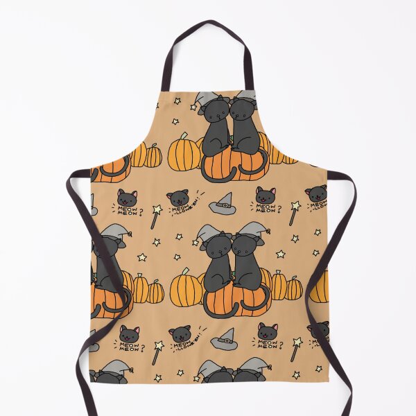 Item preview, Twin Cats Ready for Halloween Pastel Orange | babyRAGE Item #I0014A designed and sold by babyrage.