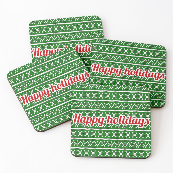 Item preview, Happy Holidays Green Sweater - Christmas Gift Ideas designed and sold by Skinpedia.