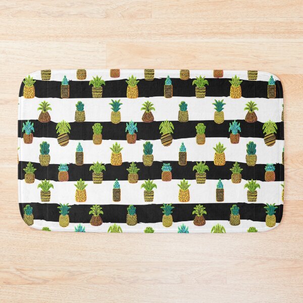 Item preview, colorful pineapple pattern with black lines  designed and sold by remonss.