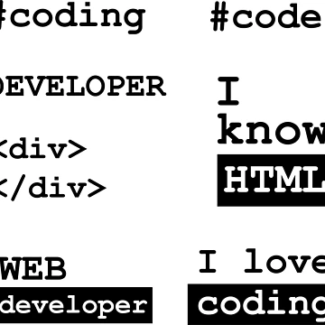 Artwork thumbnail, Web developer coding Pack by YAnna9