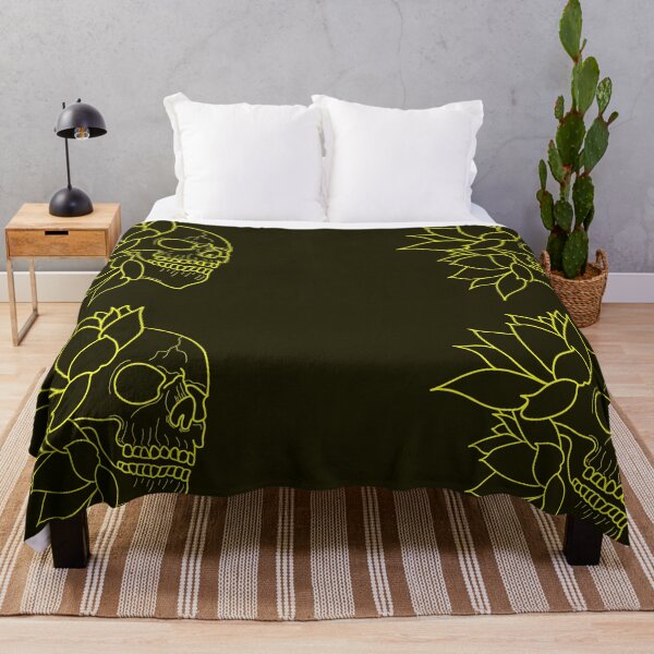 Item preview, Skull and golden water lilies designed and sold by BV-creas.